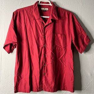 Tommy Bahama 100% Silk Hawaiian Camp Shirt Size L